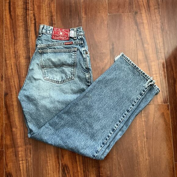 Vintage Lucky Brand Jeans 32x32 Relaxed Fit USA Made Dungarees Denim tag #1 - Picture 1 of 7